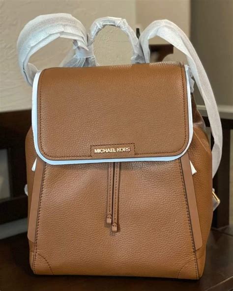 michael kors ginger medium pebbled leather backpack|Michael Kors Ginger Medium Pebbled Leather Drawstring .